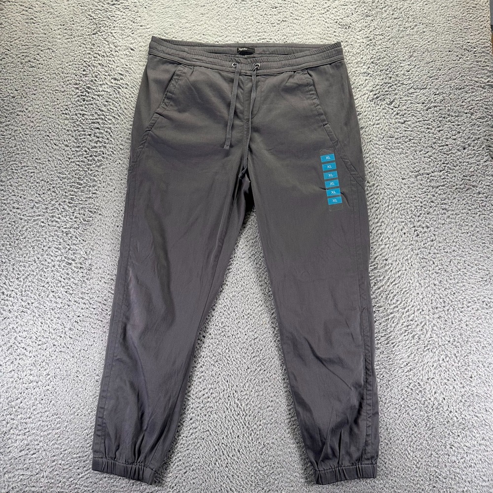 Supplies Pant Mens XL Gray Cotton Jogger Tapered Sports Performance Stretch